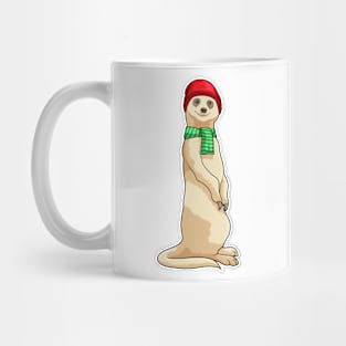 Meerkat with Hat and Scarf Mug